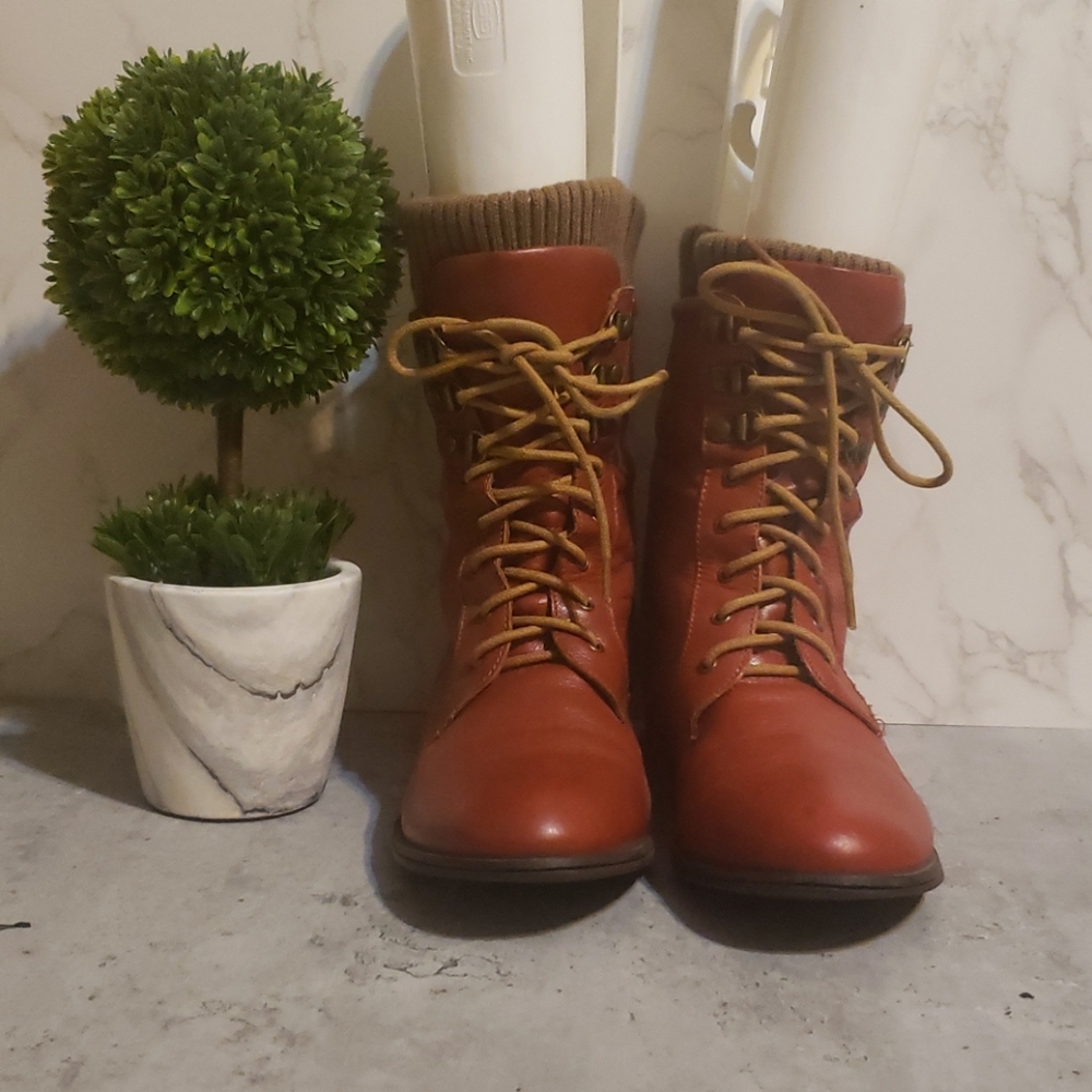 Restricted Orange Boot with Sweater attached Size